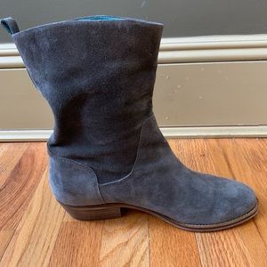 Lucky Brand, Gray Swayed Bootie, Size 9